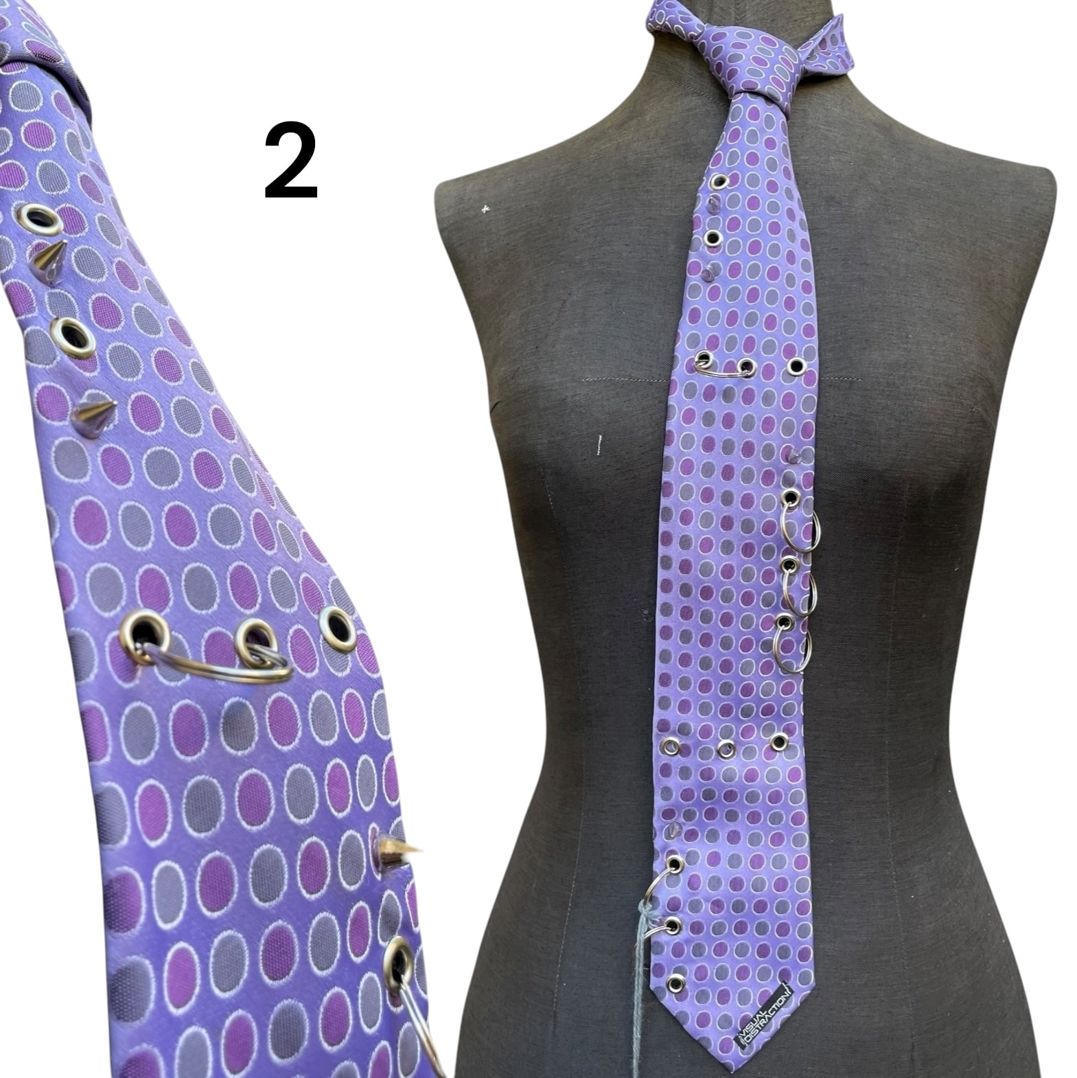 Uniform studded tie - Image 3