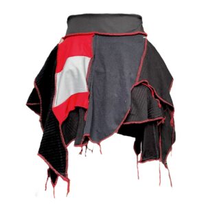 Red-Blk goth fairy skirt 2 (S)