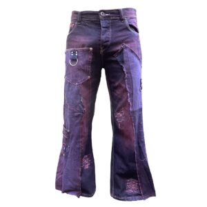 Deep purple flare jeans (L)