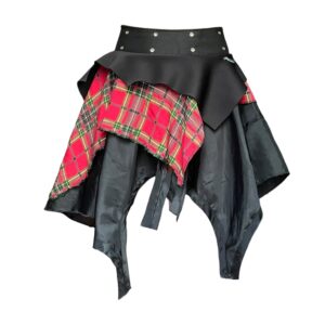 Red check fairy skirt (XXS/XS)