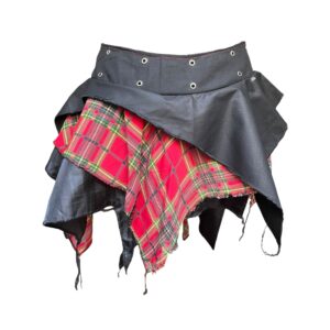 Red check fairy skirt (M/L)