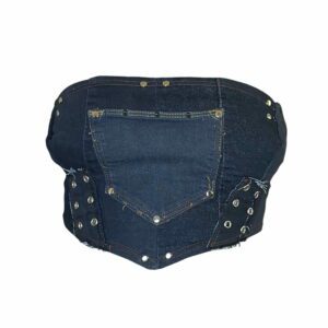 Denim crop top (S-M)