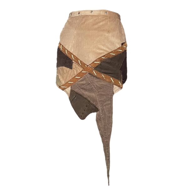 Brown western mini skirt (S) - Image 7