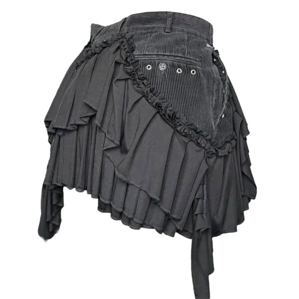 Black baby frill high waist mini skirt (XL) - Image 4