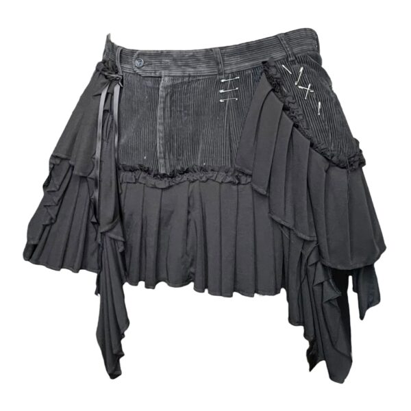 Black baby frill high waist mini skirt (XL) - Image 6