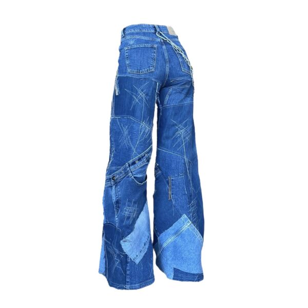 Blue patch jeans (XS) - Image 4