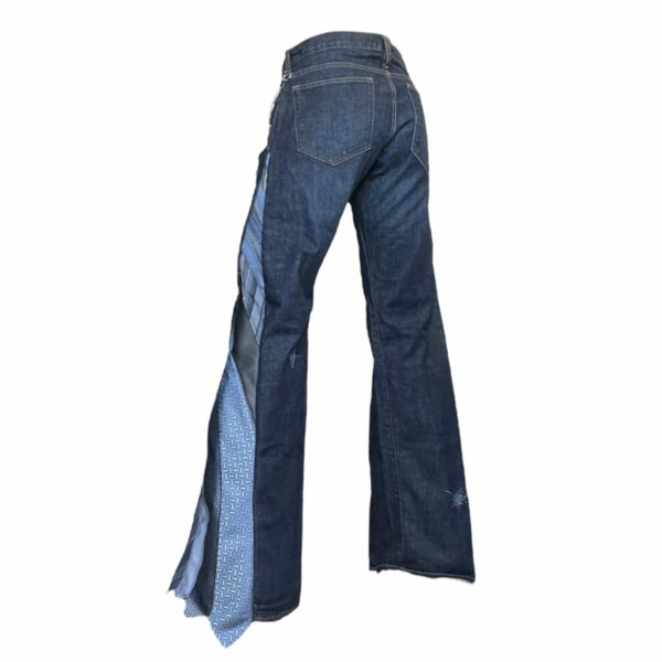 Blue tie chain flare denim jean - Image 4