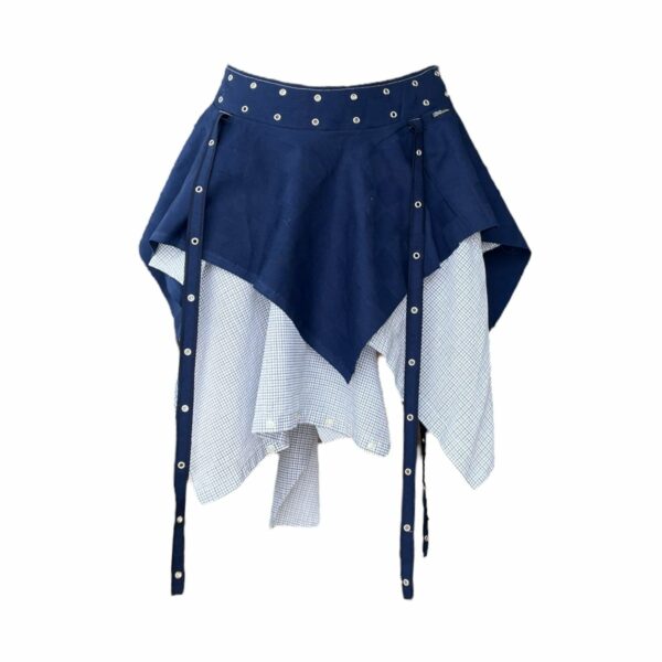 Fairy punk tiered skirt -blue (M)