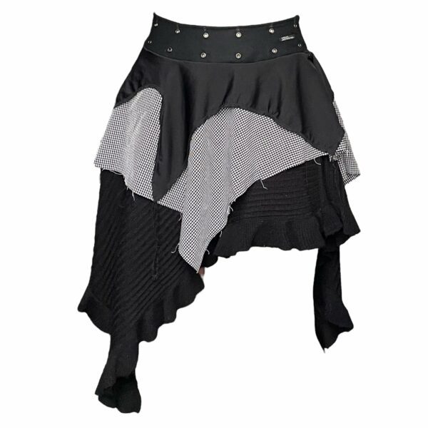 Fairy punk tiered skirt - Black (S)