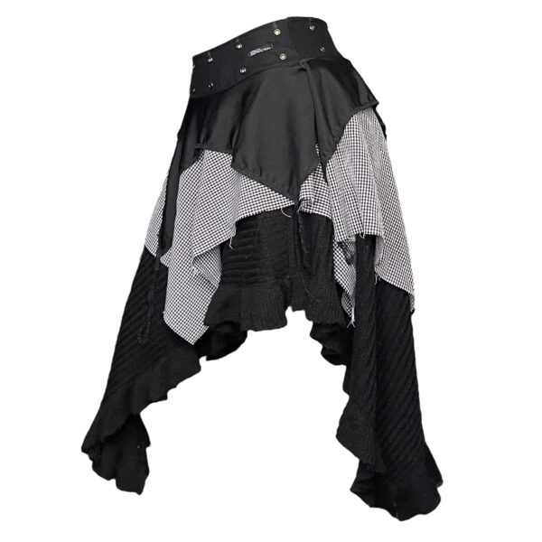 Fairy punk tiered skirt - Black (S) - Image 2