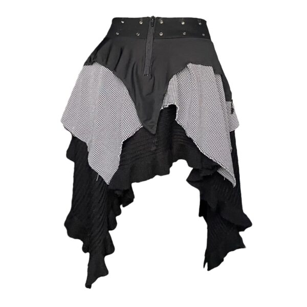 Fairy punk tiered skirt - Black (S) - Image 3