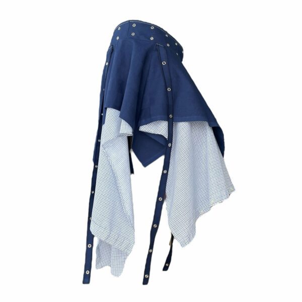 Fairy punk tiered skirt -blue (M) - Image 2