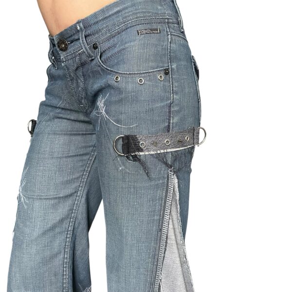 Dusty blue flare jeans (XS) - Image 5