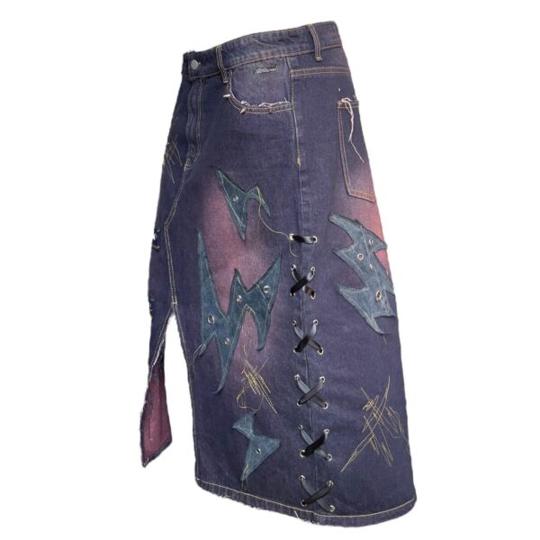 Purple wash midi skirt (XL) - Image 2