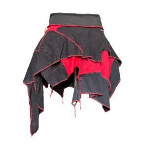 Red-Blk goth fairy skirt 1 (S)