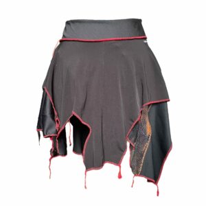 Red-Blk goth fairy skirt 1 (M)