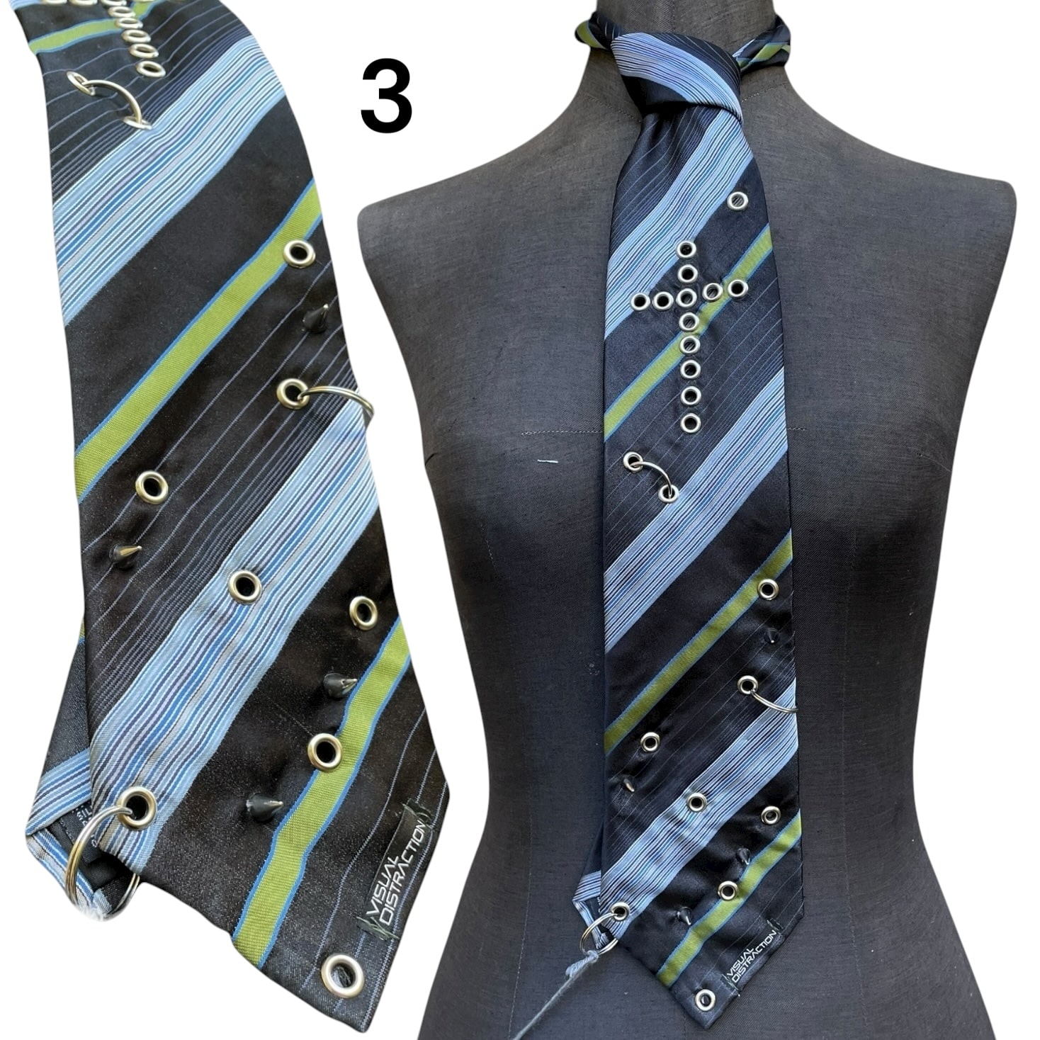 Cross studded tie - Image 4