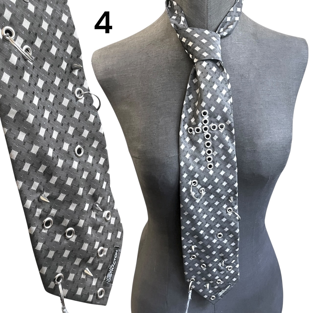 Cross studded tie - Image 5