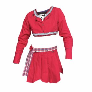Pleated shirt skirt set (S)