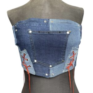 Blue denim corset (M/L)