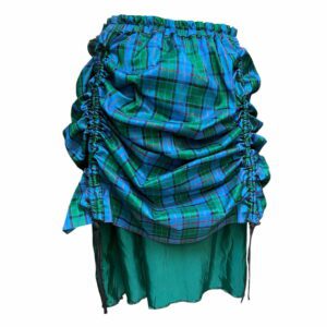 Checked ruched skirt (L/XL)