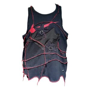 Black-red star vest (L)