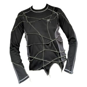 Black-green long sleeve tee (M)