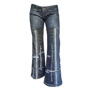 Zig zag flare jeans (S)
